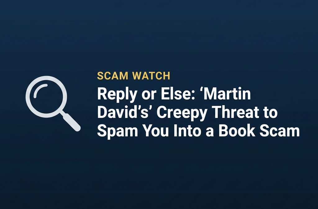 Reply or Else: ‘Martin David’s’ Creepy Threat to Spam