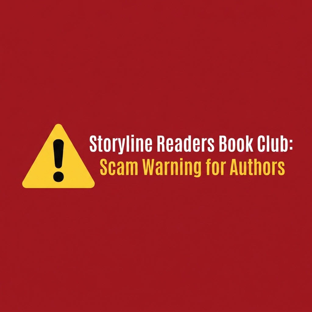 The Storyline Readers Book Club “Spotlight Feature” — A Closer Look at a Growing Author Scam Storyline readers scam header v3
