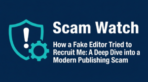 How a Fake Editor Tried to Recruit Me: A Deep Dive into a Modern Publishing Scam A Deep Dive into a Modern Publishing Scam