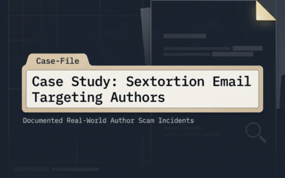 Case Study: Sextortion Email Targeting Authors