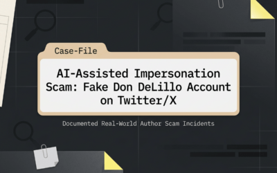 Case Study- AI-Assisted Impersonation Scam: Fake Don DeLillo Account on Twitter/X