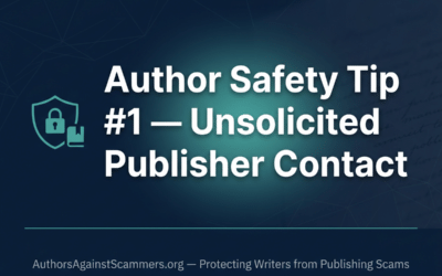 Author Safety Tip #1 — Unsolicited Publisher Contact