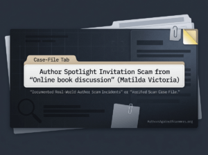 Author Spotlight Invitation Matilda Victoria Case Study Header