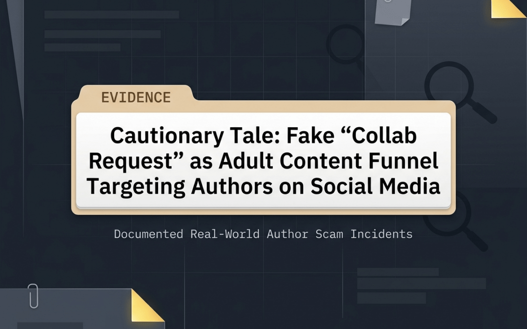 Cautionary Tale: Fake “Collab Request” as Adult Content Funnel Targeting Authors on Social Media