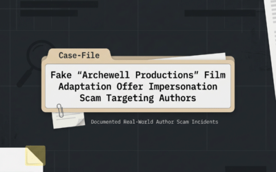 Case Study – Fake “Archewell Productions” Film Adaptation Offer Targeting Authors