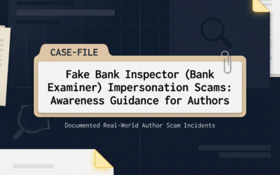 Case Study – Fake Bank Inspector Scams: What Authors Need to Know