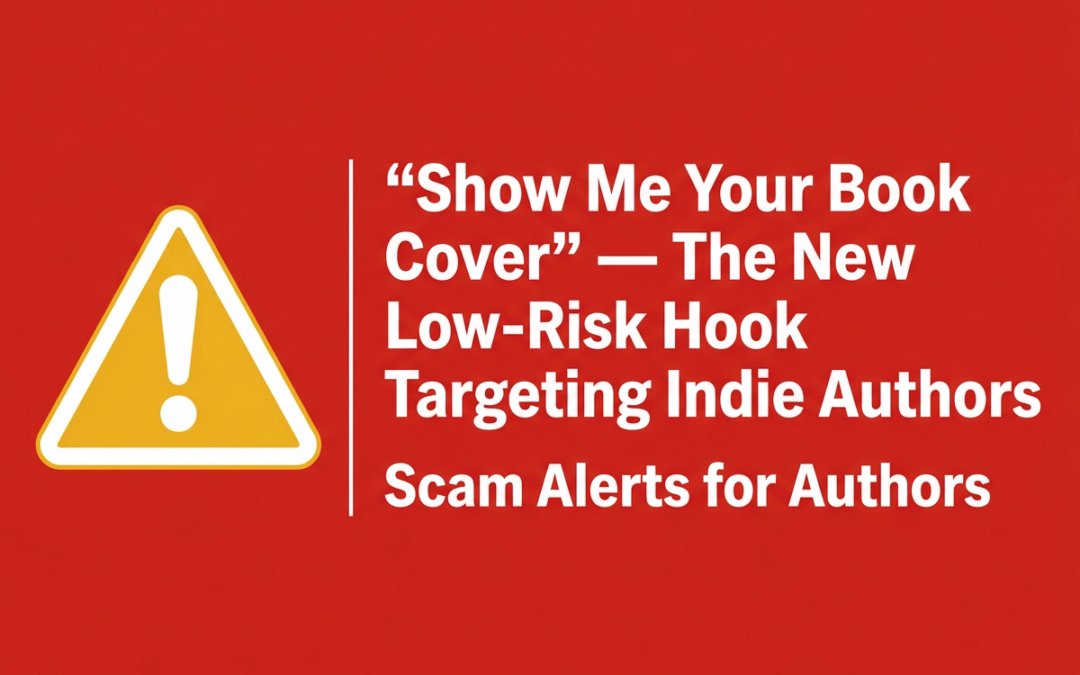 Scam Alert: “Show Me Your Book Cover” — The New Low Risk Hook Targeting Indie Authors